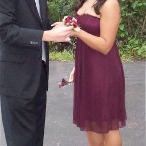 BCBG short burgundy dress